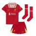 Camisa de time de futebol Liverpool Dominik Szoboszlai #8 Replicas 1º Equipamento Infantil 2024-25 Manga Curta (+ Calças curtas)